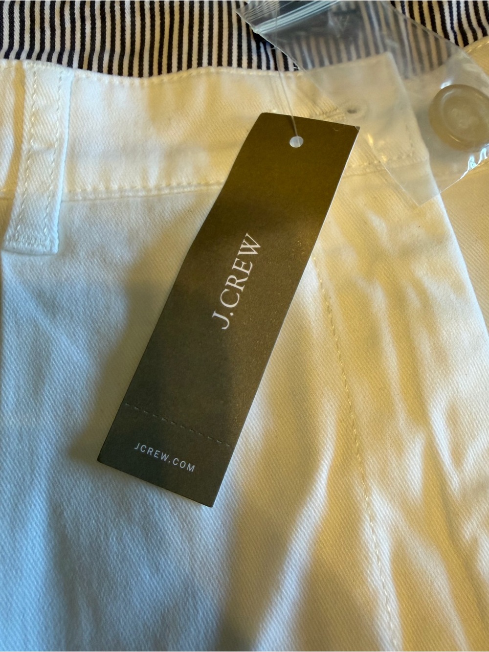 NWT J. Crew White Casual Cotton Shorts size 14 classic traditional versatile - Picture 2 of 8